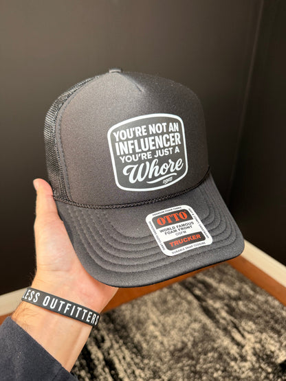 Not an Influencer Trucker Hat Luckless Outfitters