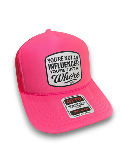 Not an Influencer Trucker Hat Luckless Outfitters