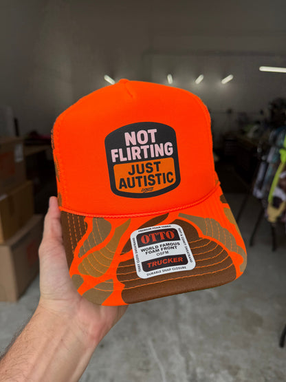 Not Flirting Trucker Hat Luckless Outfitters
