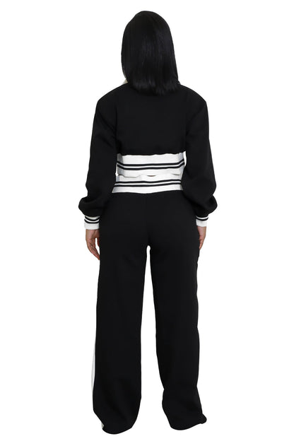 WOMEN FASHION CASUAL TWO PIECE PANT SET BY CLAUDE