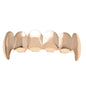 Hip-hop polished braces with gold electroplating