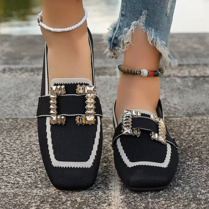 Vintage Suede Round-Toe Gommino Loafers — Women’s Driving Style FitiqueFit