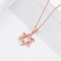 star of david necklace S925 silver pendant