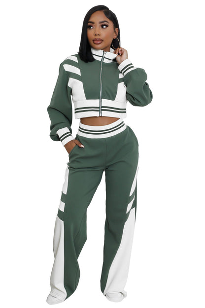 WOMEN FASHION CASUAL TWO PIECE PANT SET BY CLAUDE
