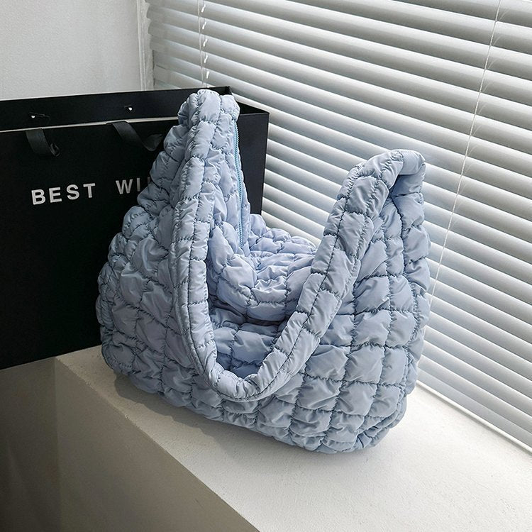 Women's Pleated Cloud Fashion Portable Dumpling Large Shoulder Bags Rirati