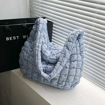 Women's Pleated Cloud Fashion Portable Dumpling Large Shoulder Bags Rirati