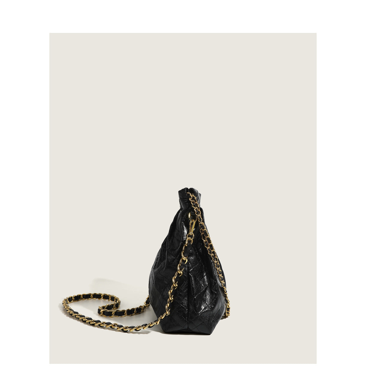 Women's Spring Rhombus Chain Stray Large Capacity Garbage Bags Rirati