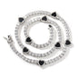 Colorful love tennis chain high-end zircon necklace bracelet
