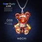 Creative Cyberpunk Duffy Bear Couple Necklace Sweatshirt Pendant