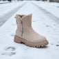 Women’s Velvet Lined Cotton Snow Boots — Plus Size Winter Warm Boots FitiqueFit