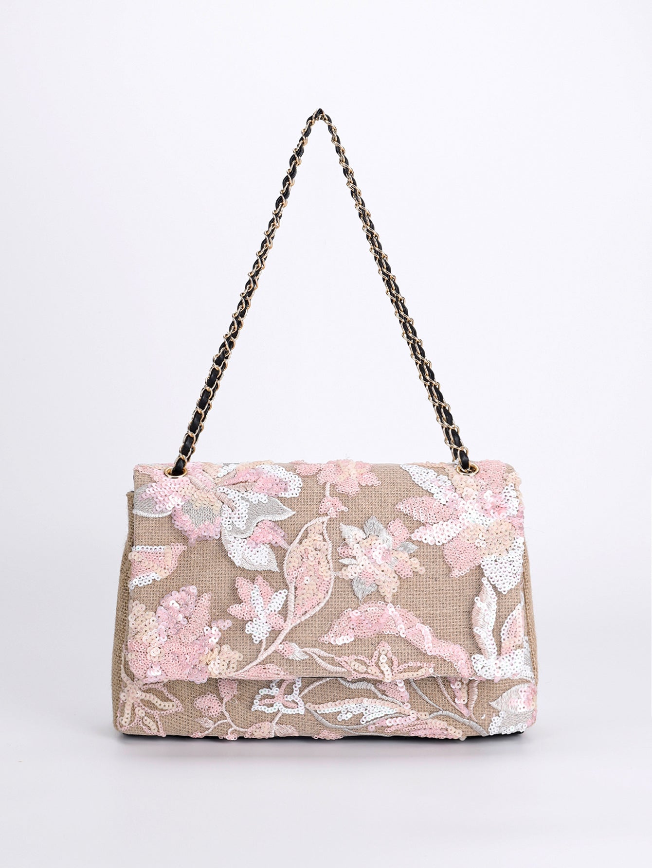 Embroidered Sequins Summer Niche Woven Straw High Bags Rirati