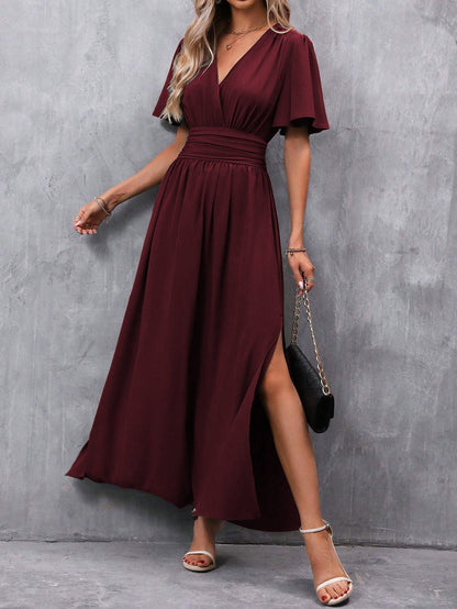 Fashionable Elegant Split Dress Women's Clothing Grayceful LLC