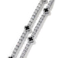 Hip-hop four-leaf clover diamond tennis chain necklace bracelet