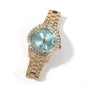 Hip-hop watch with Roman numerals and diamonds, large dial
