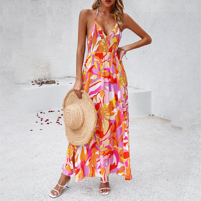 Women's Holiday Printing Slip Dress FitiqueFit