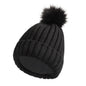 Soft Beanie Fluffy Ball Cap — Warm Knitted Winter Hat with Pom Pom FitiqueFit