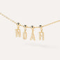 Letter full diamond DIY necklace clavicle chain