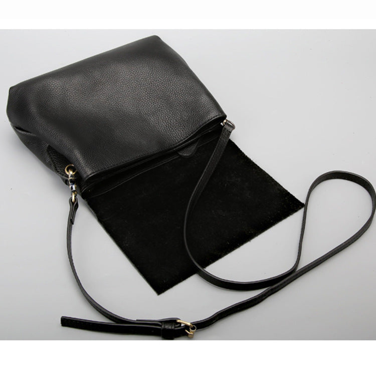 Women's Genuine Leather Simple Fashion Street Cowhide Shoulder Bags Rirati