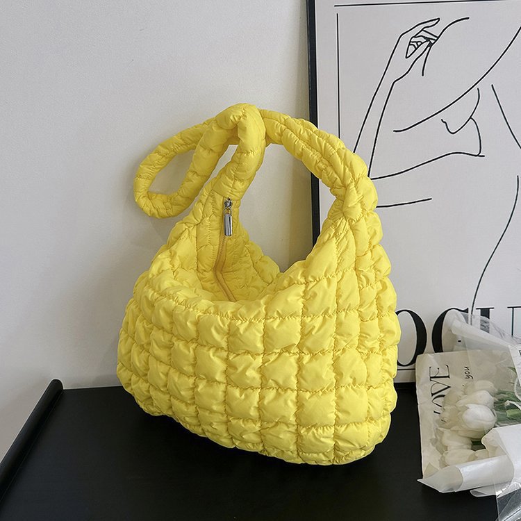 Women's Pleated Cloud Fashion Portable Dumpling Large Shoulder Bags Rirati