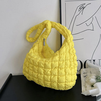 Women's Pleated Cloud Fashion Portable Dumpling Large Shoulder Bags Rirati