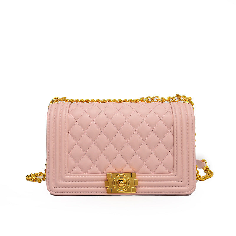 Women's Embroidery Line Fashion Classic Style Chain Shoulder Bags Rirati