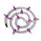 Hip-hop Black Panther zircon tennis chain