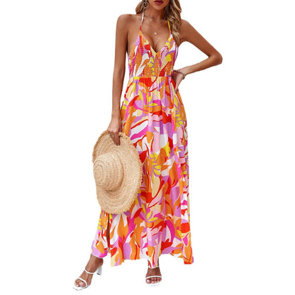 Women's Holiday Printing Slip Dress FitiqueFit
