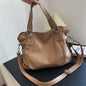 Women's Retro Fashionable Simple Korean Style Large Backpacks Rirati