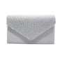 Colorful hot diamond black clutch