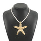 starfish necklace irregular alloy necklace