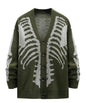 Halloween knitted cardigan sweater