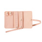 Portable multifunctional leather jewelry clutch bag