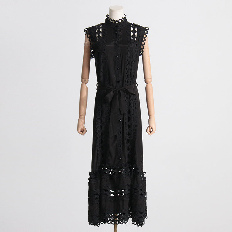 Embroidery Stitching Dress Grayceful LLC