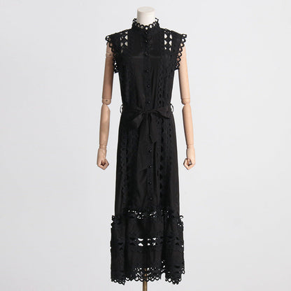 Embroidery Stitching Dress Grayceful LLC