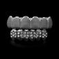 Hip-hop polished braces with gold electroplating