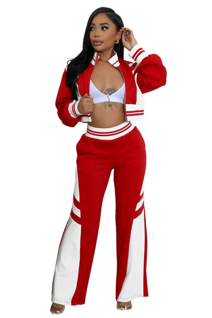 WOMEN FASHION CASUAL TWO PIECE PANT SET BY CLAUDE