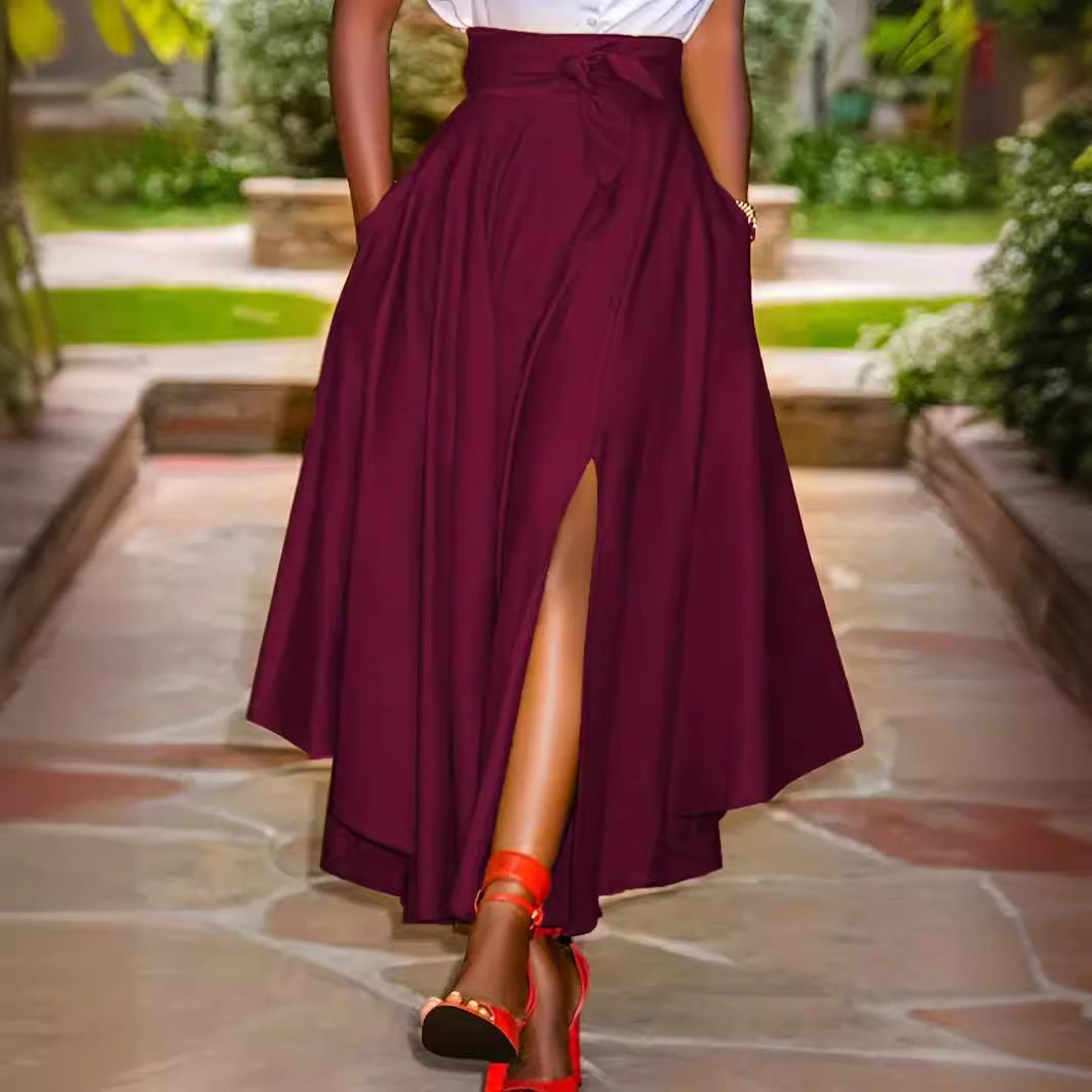 Casual Women's Midi Skirt Ruffled Skirt Grayceful LLC