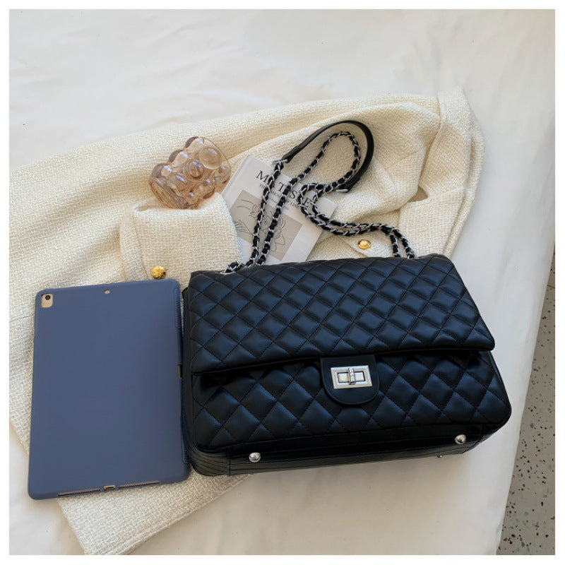 Texture Female Niche Fashion Popular Rhombus Bags Rirati