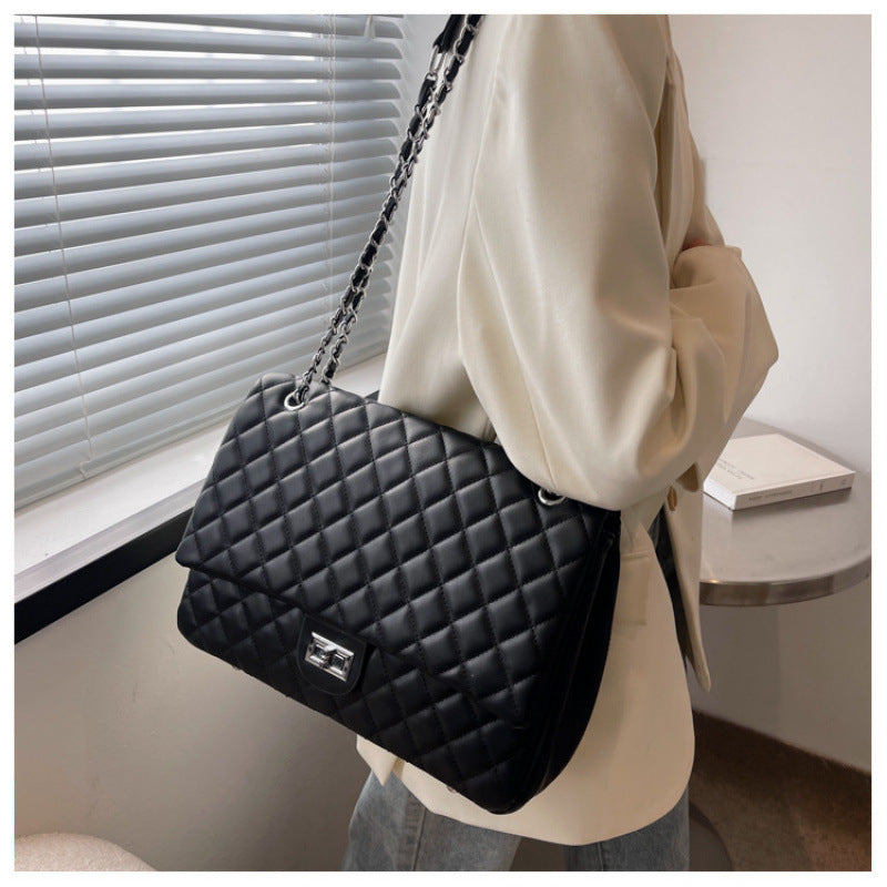 Texture Female Niche Fashion Popular Rhombus Bags Rirati