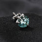 S925 silver moissanite dragon claw earrings