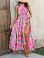 High Waist Bohemian Backless Dress Grayceful LLC