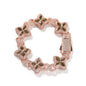 Hip-hop zircon colored infinite four-leaf clover bracelet
