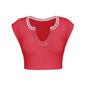 Slim Fit Ultra Short Sexy Spicy Girls Top Knitted Thread T-shirt