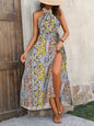High Waist Bohemian Backless Dress Grayceful LLC