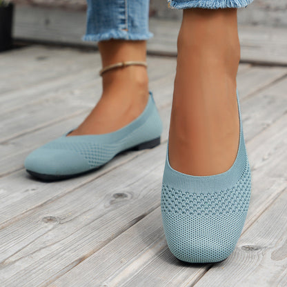 Flying Woven Mesh Shallow-Mouth Women’s Shoes FitiqueFit