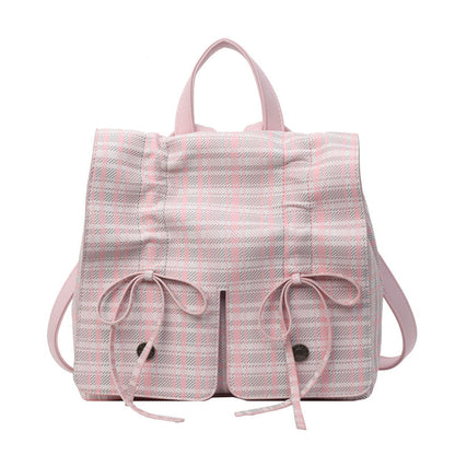 Spring Fashion Bowknot Soft Leather Cute Large Shoulder Bags Rirati