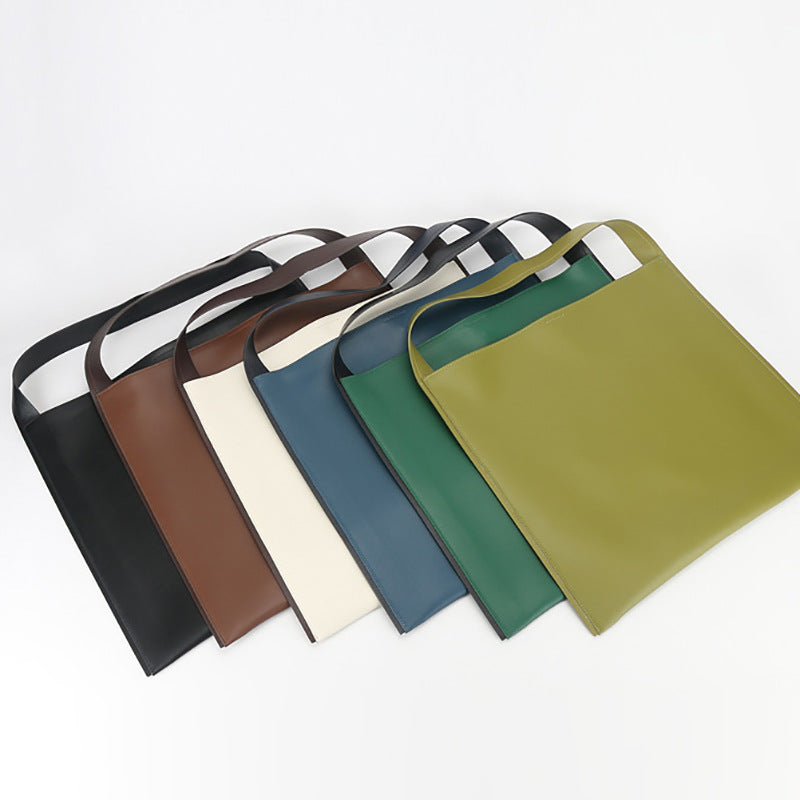 Women's Genuine Leather Korean Style Simple Fashion Shoulder Bags Rirati
