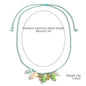 starfish shell necklace colorful rope braided ceramic necklace