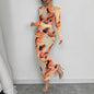 Elegant Graceful Double Layer Round Collar Gauze Dress Long Grayceful LLC