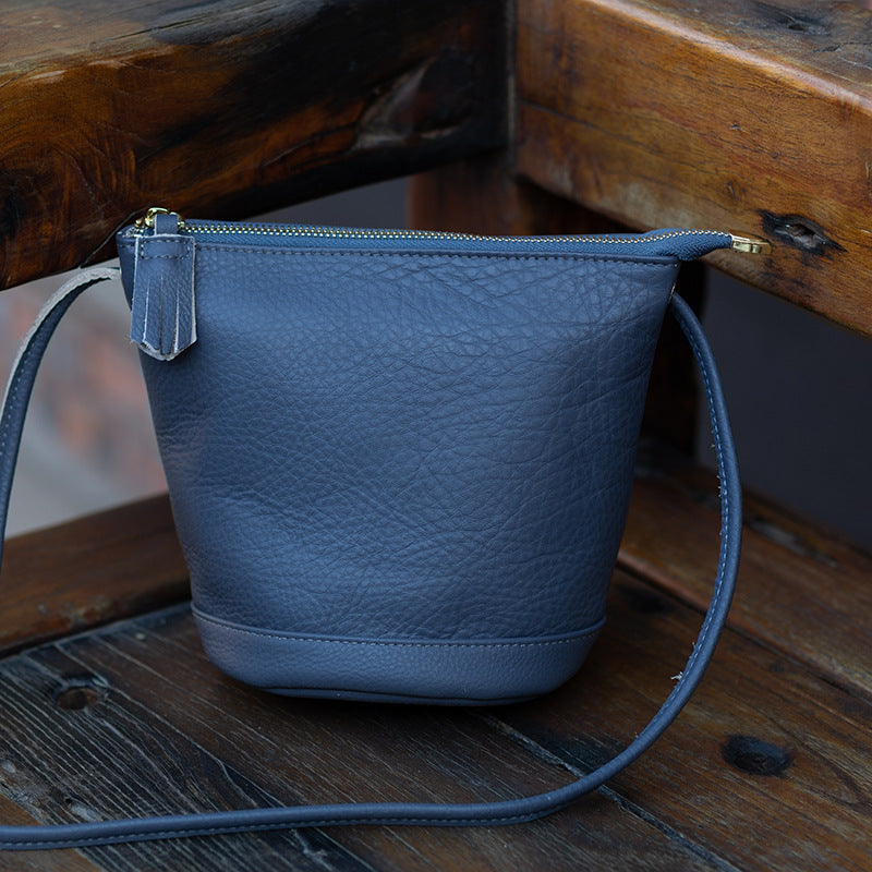 Handmade Simple Fashion Top Layer Leather Shoulder Bags Rirati